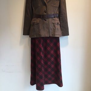 Gap plaid wool skirt